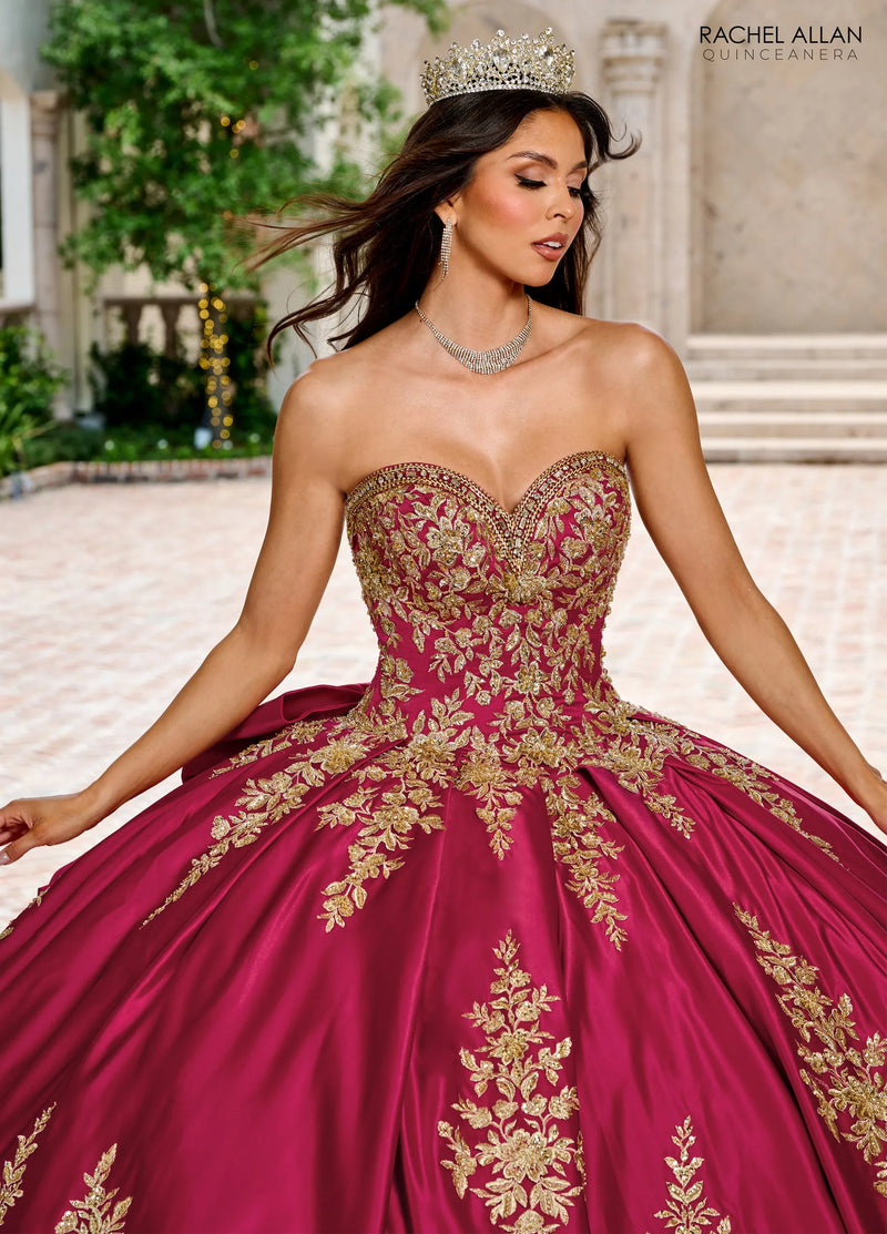 Rachel Allan Style RQ2217 - BURGUNDY GOLD