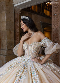 Rachel Allan Style RQ1165 - IVORY CHAMPAGNE
