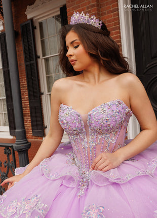Rachel Allan Style RQ1198 - LILAC SILVER IVORY