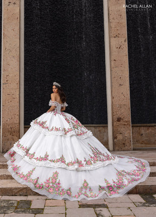 Rachel Allan Style RQ5015 - WHITE FUCHSIA