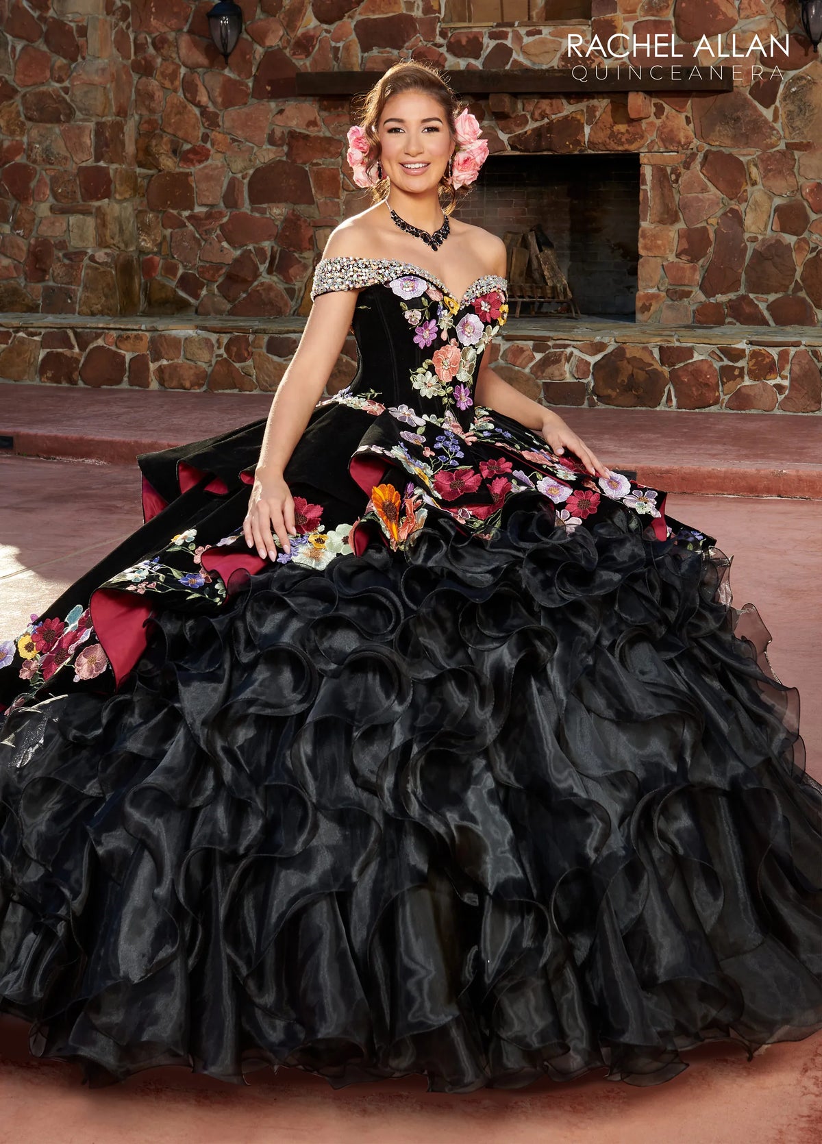 Rachel Allan Style RQ3111 - BLACK MULTI