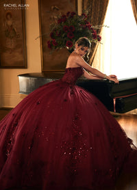 Rachel Allan Style RQ1163 - BURGUNDY