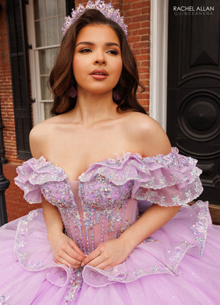 Rachel Allan Style RQ1198 - LILAC SILVER IVORY