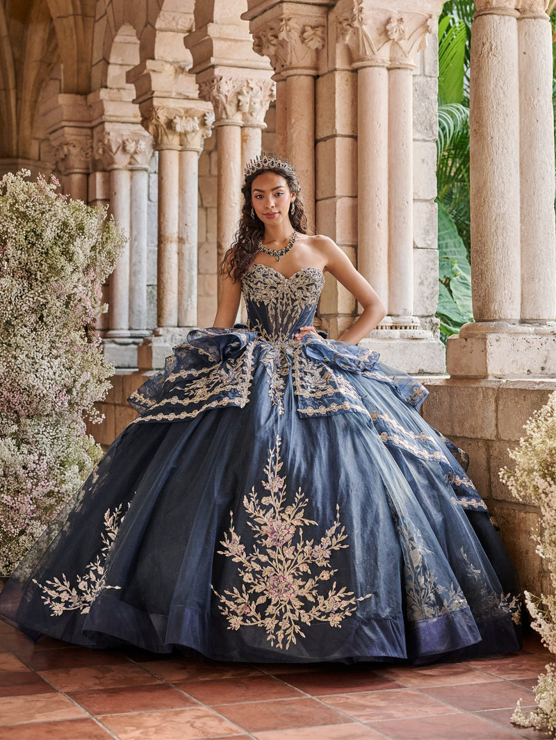 House of Wu Style 80058 - Navy/Gold