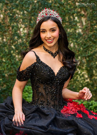Rachel Allan Style RQ1144 - BLACK RED