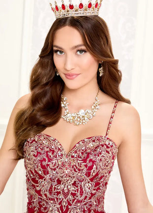 Princesa Ariana Vara PR30086 - Wine/Gold