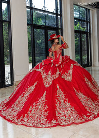 Rachel Allan Style RQ1180 - DEEP RED GOLD