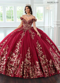 Rachel Allan Style RQ3145 - BURGUNDY GOLD