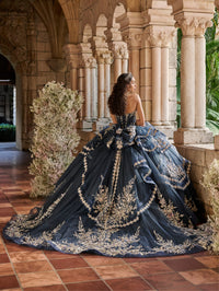 House of Wu Style 80058 - Navy/Gold