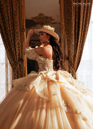 Rachel Allan Style RQ1198 - CHAMPAGNE GOLD IVORY
