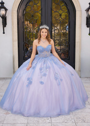 House of Wu Style 56521 - Slate Blue/Rose