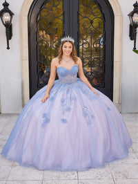 House of Wu Style 56521 - Slate Blue/Rose