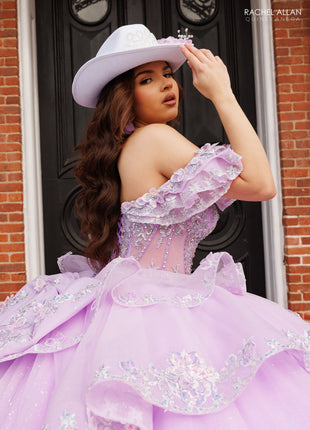 Rachel Allan Style RQ1198 - LILAC SILVER IVORY