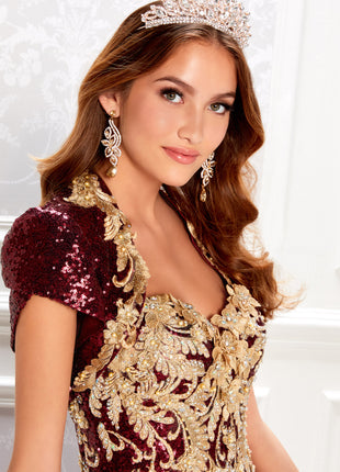 Princesa Ariana Vara PR22030 - Wine/Gold