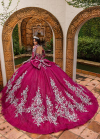 Rachel Allan Style RQ1168 - BURGUNDY GUNMETAL