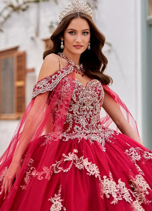 Princesa Ariana Vara PR30086 - Wine/Gold