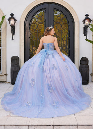 House of Wu Style 56521 - Slate Blue/Rose