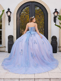 House of Wu Style 56521 - Slate Blue/Rose