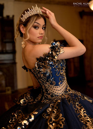 Rachel Allan Style RQ3145 - NAVY GOLD