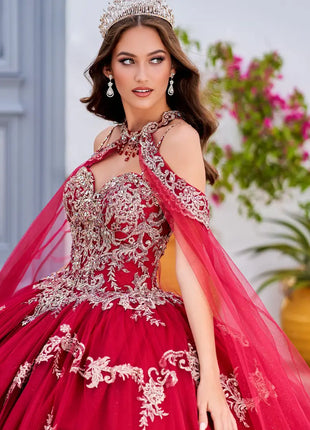 Princesa Ariana Vara PR30086 - Wine/Gold