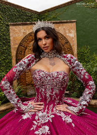 Rachel Allan Style RQ1168 - BURGUNDY GUNMETAL