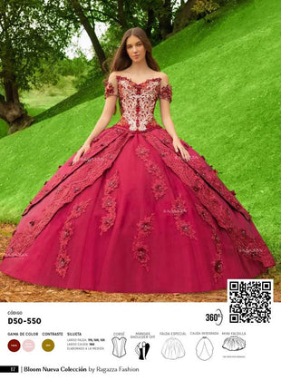 Ragazza Style D50-550 - Oro/Rosa Cuarzo