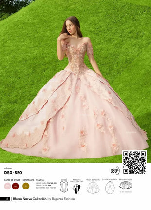 Ragazza Style D50-550 - Oro/Rosa Cuarzo