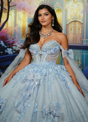 Sweetheart Glitter Tulle Ball Gown w/ 3D Butterflies