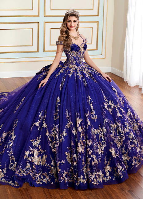 Organza ball gown w/ lace-up back & detachable halter strap