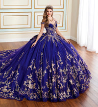 Organza ball gown w/ lace-up back & detachable halter strap