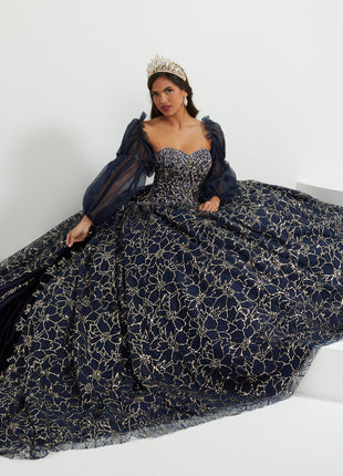 House of Wu Style 26054 - Navy Gold
