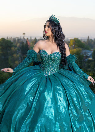 House of Wu Style 26097 - Green Peacock