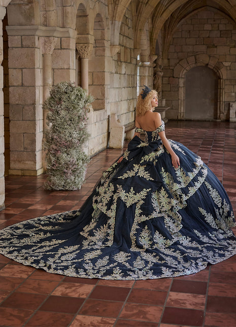 House of Wu Style 26126 - Navy/Gold