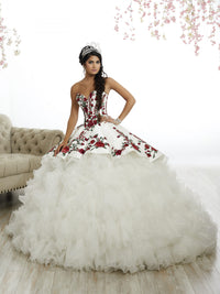 House of Wu Style 26892 - Ivory/Multi