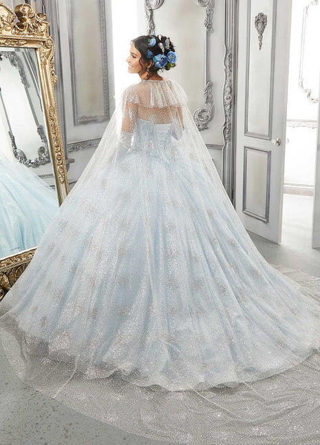 89327 Morilee Vizcaya by Madeline Gardner - GLITTER NET CAPE ONLY***