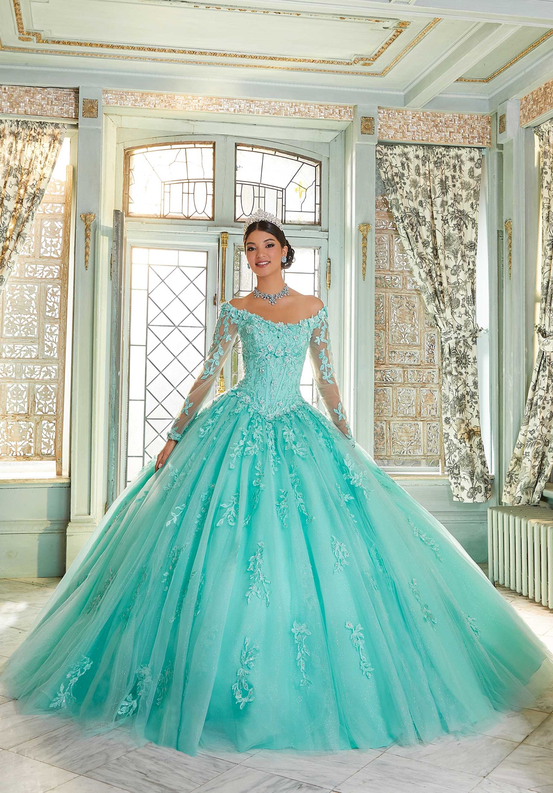 Aqua Quinceanera Collections 89339 Morilee Vizcaya By Madeline