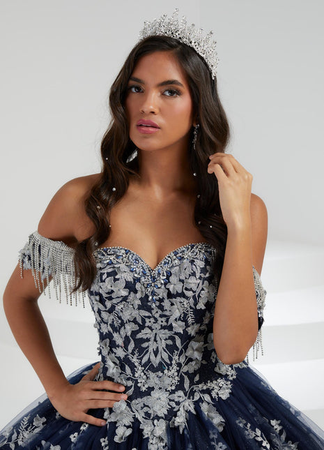 House of Wu Style 26056 - Navy/Silver