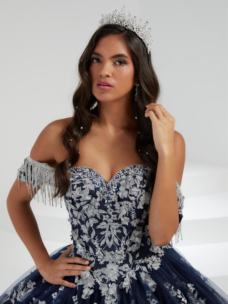 House of Wu Style 26056 - Navy/Silver