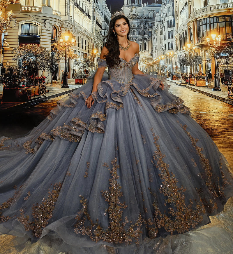 Sweetheart Ball Gown w/ Boned Bodice & Ruffles
