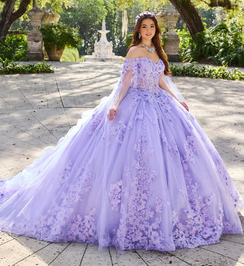 Fantastic strapless beaded lace & glitter tulle ball gown w/ detachable sleeves