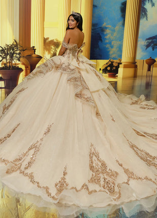 Sweetheart Glitter Tulle Ball Gown w/ Bow & Pockets