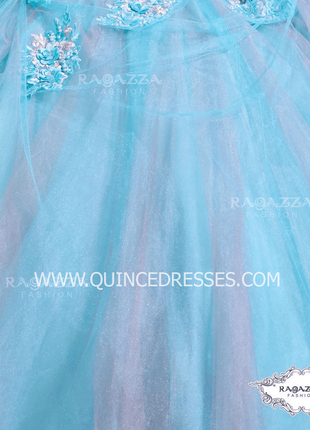 TWO TONE OFF SHOULDER QUINCEANERA DRESS BY RAGAZZA FASHION D37-537