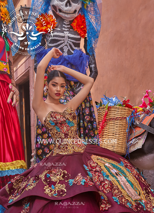 VIRGEN DE GUADALUPE QUINCEANERA DRESS BY RAGAZZA FASHION M18-118