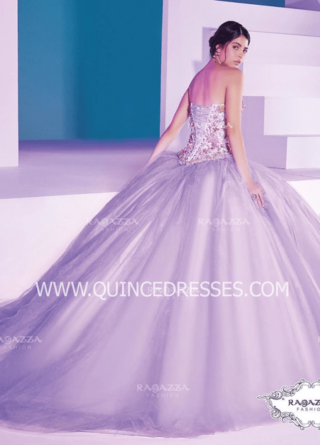 STRAPLESS 2-PIECE QUINCEANERA DRESS BY RAGAZZA FASHION D36-536