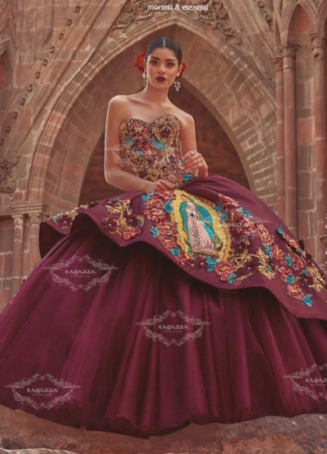 VIRGEN DE GUADALUPE QUINCEANERA DRESS BY RAGAZZA FASHION M18-118