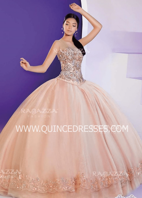 SHORT SLEEVE 2-PIECE QUINCEANERA DRESS BY RAGAZZA FASHION D34-534