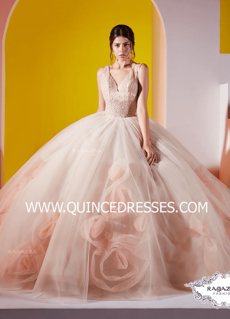 ROSETTE SKIRT QUINCEANERA DRESS BY RAGAZZA FASHION DV39-539